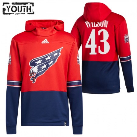 Kinder Eishockey Washington Capitals Tom Wilson 43 2020-21 Reverse Retro Pullover Hooded Sweatshirt